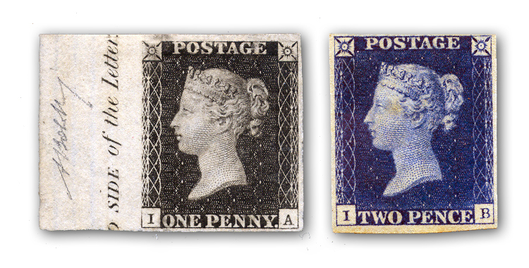 Penny Black Two Pence Blue