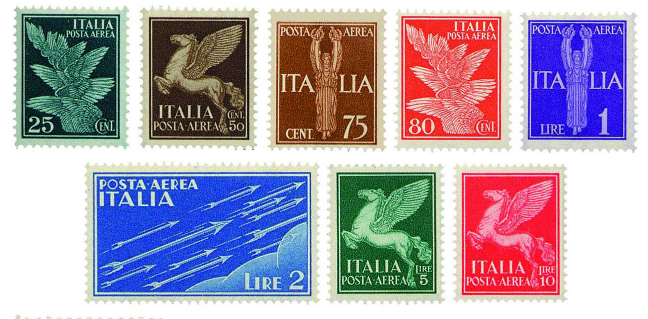 I francobolli della serie aerea del 1930