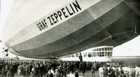 Il primo viaggio dello Zeppelin in Italia