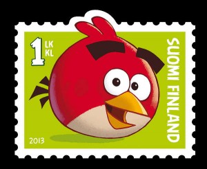Francobollo Angry Birds Finlandia