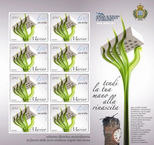 francobollo terremoto san marino
